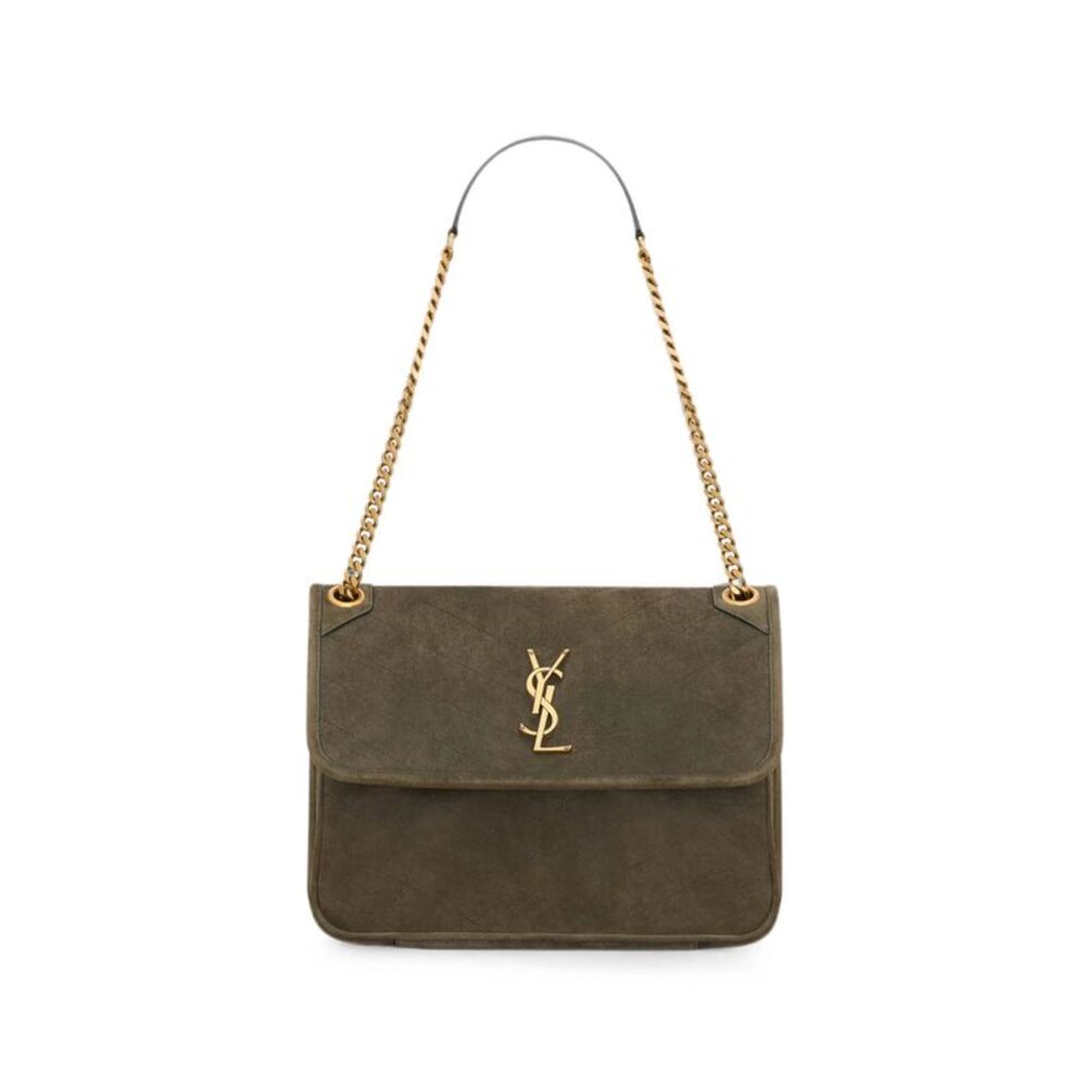 Saint Laurent Green Shoulder Bags Women